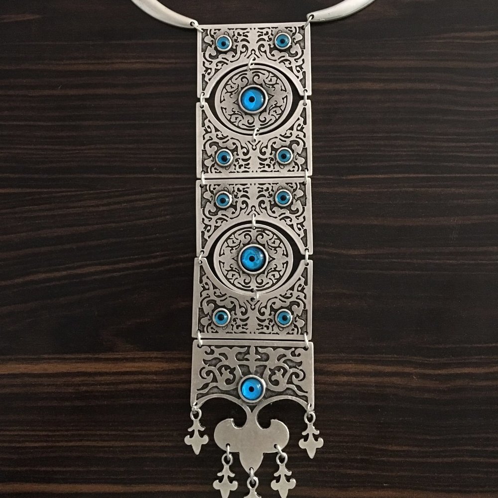 Silver Evil Eye Necklace